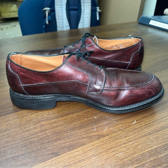 ALLEN EDMONDS BRENTWOOD Burgundy  LEATHER OXFORD MEN'S  SIZE 12.5B - Picture 8 of 12